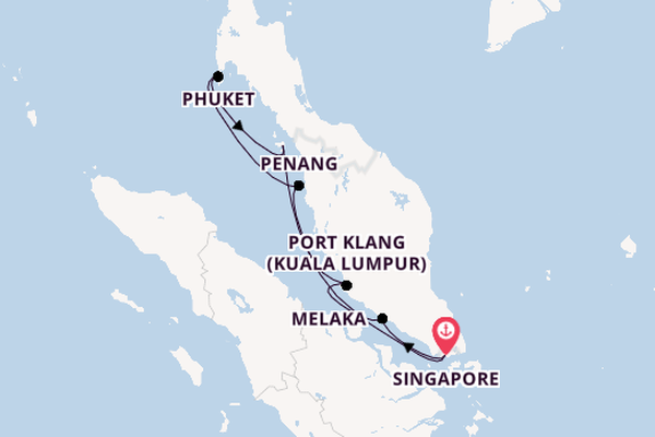 South East Asia from Singapore, Singapore with the Regatta