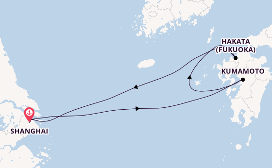 Japan from United Kingdom with the Spectrum of the Seas