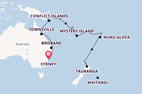 Australia and New Zealand from Sydney, Australia with the Noordam