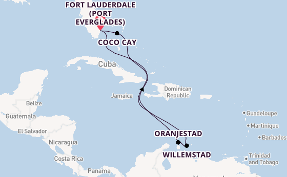 Caribbean from Fort Lauderdale (Port Everglades), Florida with the Legend of the Seas