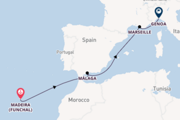 Sailing with MSC Cruises from Madeira (Funchal) to Genoa