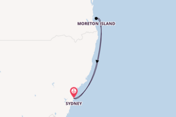 Cruising from Sydney via Moreton