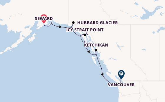 Alaska & West Canada from Seward, Alaska, USA with the Viking Venus