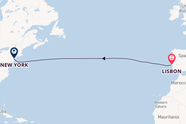Transatlantic from Lisbon, Portugal with the EUROPA