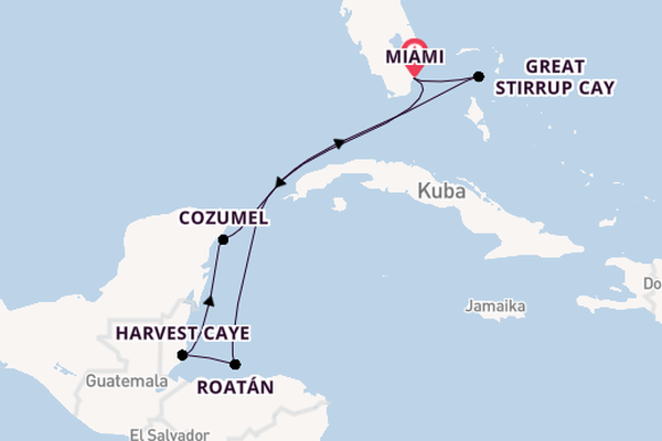 Karibik ab Miami auf der Norwegian Viva