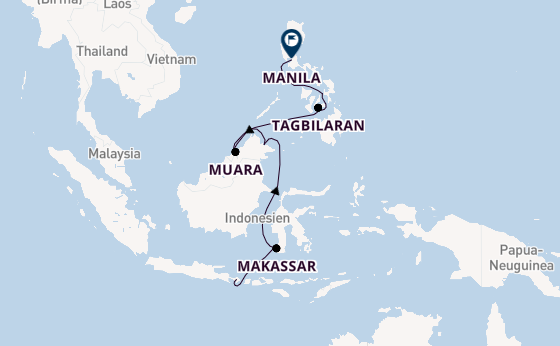 Südostasien ab Bali, Indonesien auf der Silver Whisper