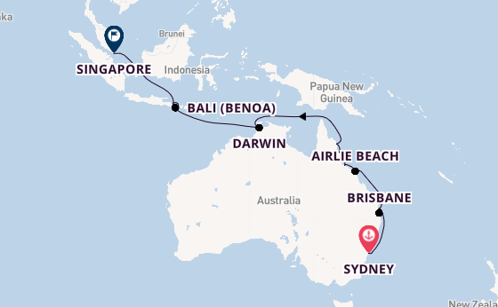 Australia from Sydney, Australia with the Azamara Pursuit