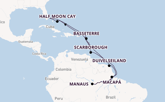 Caribbean vanaf Fort Lauderdale, Verenigde Staten met de Zuiderdam
