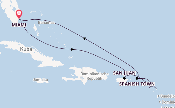 Karibik ab Miami auf der Silver Dawn
