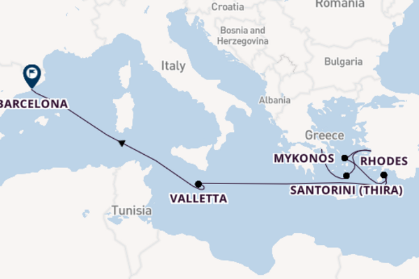 Mediterranean from Piraeus (Athens), Greece with the Celebrity Xcel