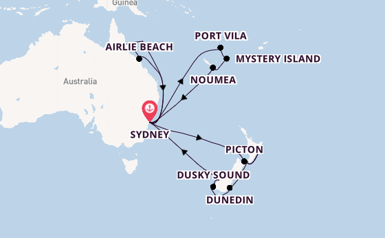 From Sydney to the Sounds: Great Barrier Reef, Pacific Isles & New Zealand Discovery