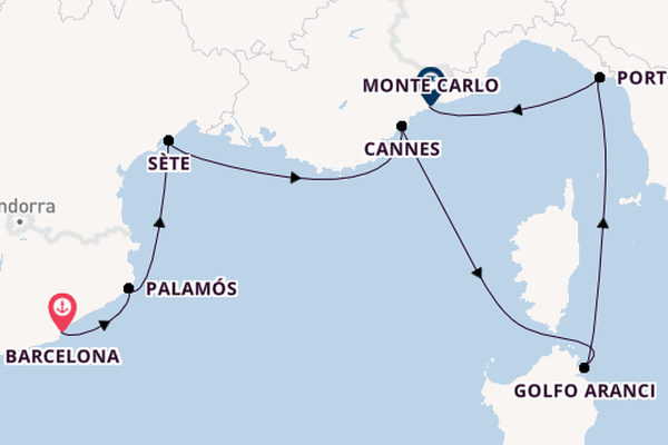 Western Mediterranean from Barcelona, Spain with the Seabourn Sojourn