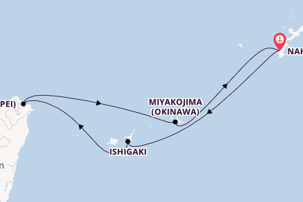 Japan from Naha (Okinawa), Japan with the MSC Bellissima