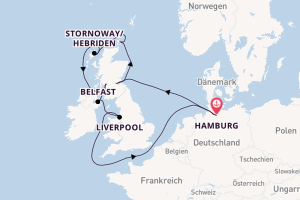 MSC Preziosa - Edinburgh, Orkneys & Irische Momente