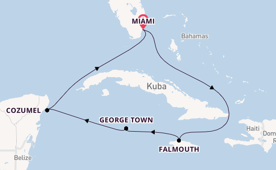 Westliche Karibik ab Miami auf der Independence of the Seas