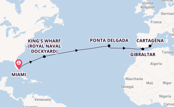 Transatlantic from Miami, Florida with the Allura