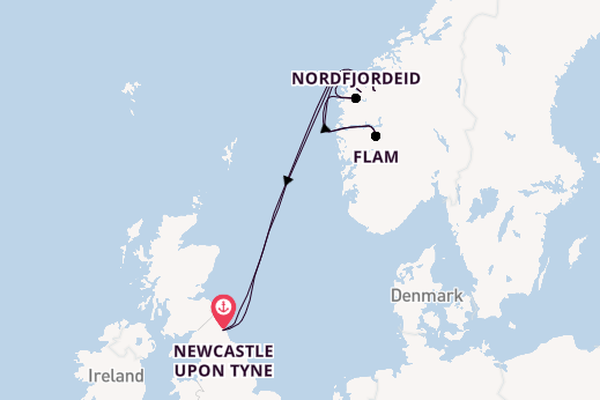 8 day cruise from Newcastle upon Tyne