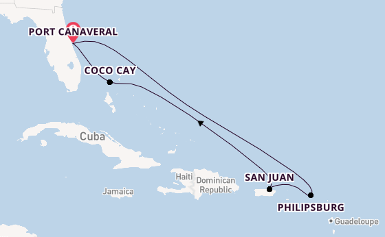 Caribbean vanaf Port Canaveral, Verenigde Staten met de Harmony of the Seas®