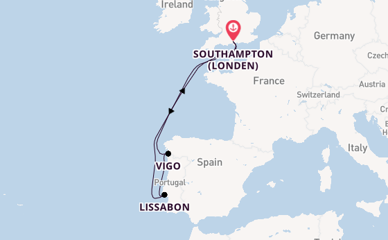 Engeland vanaf Southampton (Londen), Engeland met de Queen Victoria
