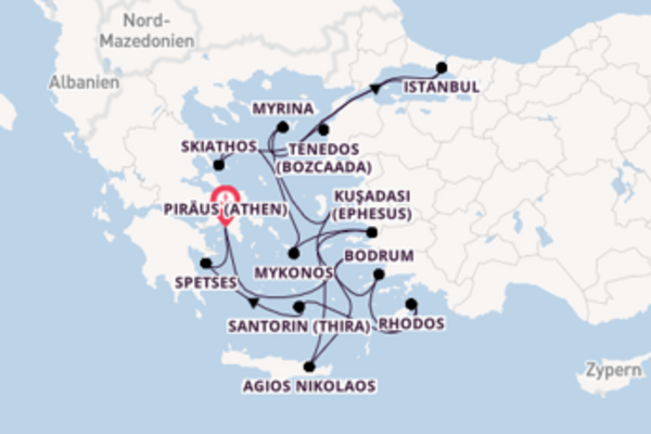 15 Tage Mittelmeer Reise