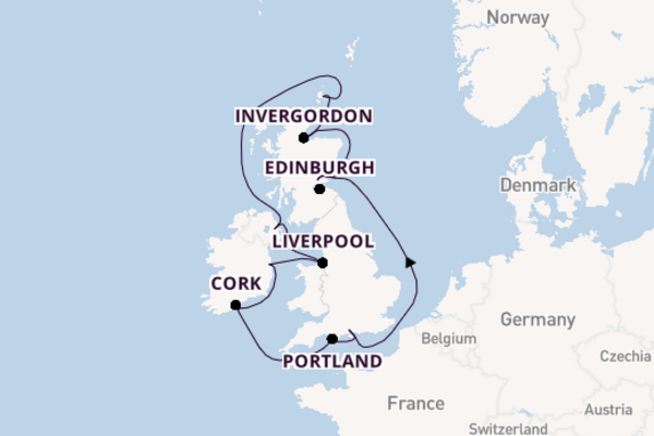 United Kingdom from Southampton (London), England, United Kingdom with the Norwegian Dawn