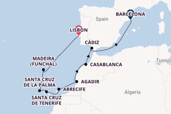 Cruising from Lisbon via Santa Cruz de La Palma