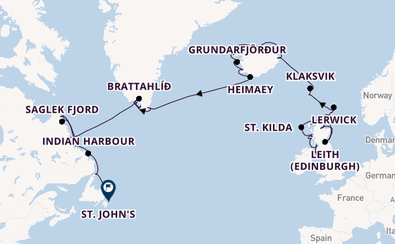 Transatlantic from Belfast, Northern Ireland, United Kingdom with the Seabourn Venture
