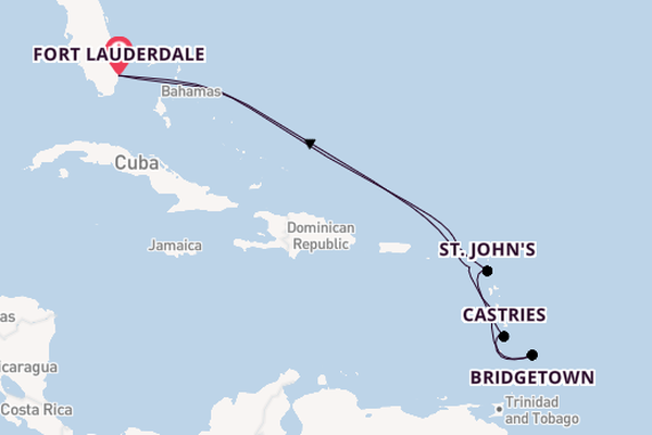 Caribbean vanaf Fort Lauderdale, Verenigde Staten met de Celebrity Ascent
