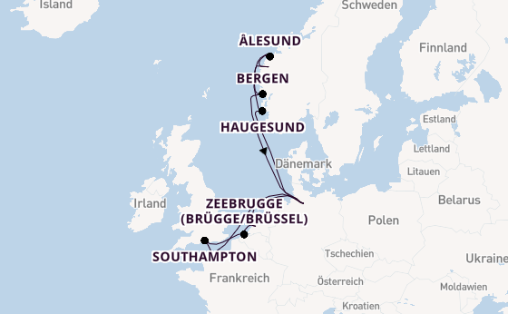 Norwegen ab Hamburg auf AIDAperla