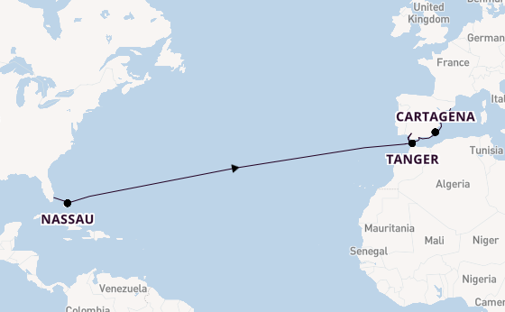 trans-Atlantisch vanaf Fort Lauderdale, Verenigde Staten met de Brilliance of the Seas