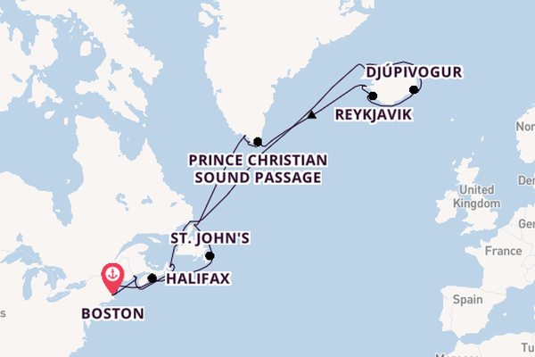 Transatlantic & Repositioning from Boston, Massachusetts with the Volendam