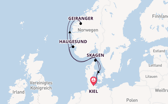 Norwegen ab Kiel