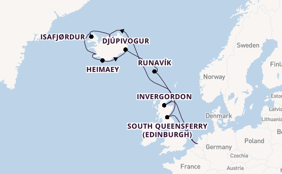 Arctica vanaf Rotterdam, Nederland met de Rotterdam