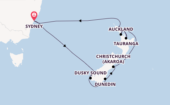 New Zealand from Sydney, Australia with the Celebrity Edge