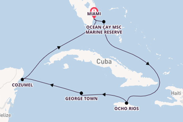 Cruise met MSC Cruises naar het sensationele Miami