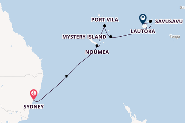 Südsee ab Sydney auf der Norwegian Spirit
