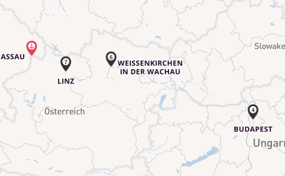 Donau ab Passau auf der Anna Katharina