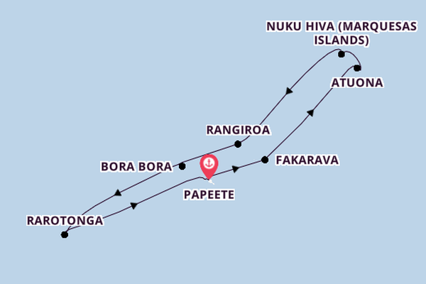 French Polynesia from Papeete, Tahiti, French Polynesia with the Silver Shadow