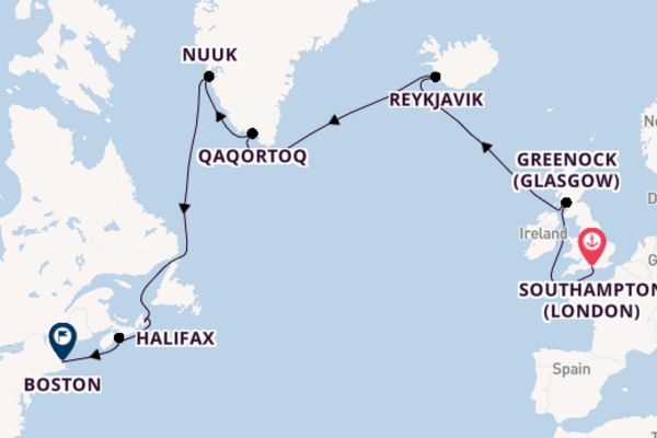 Transatlantic & Repositioning from Southampton (London), England, United Kingdom with the Brilliance of the Seas