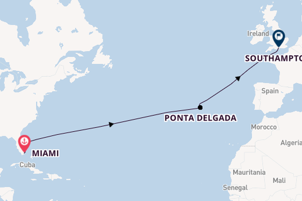 Transatlantic from Miami, Florida with the Queen Elizabeth