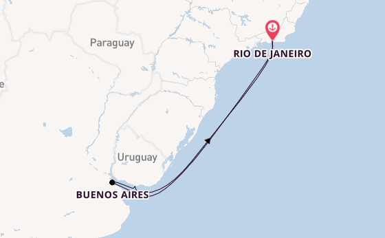 South America from Rio de Janeiro, Brazil with the MSC Splendida