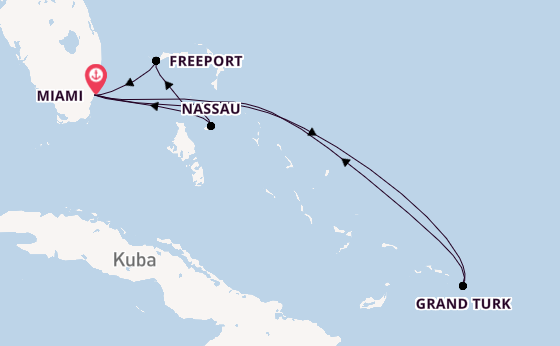 Karibik ab Miami auf der MSC Meraviglia