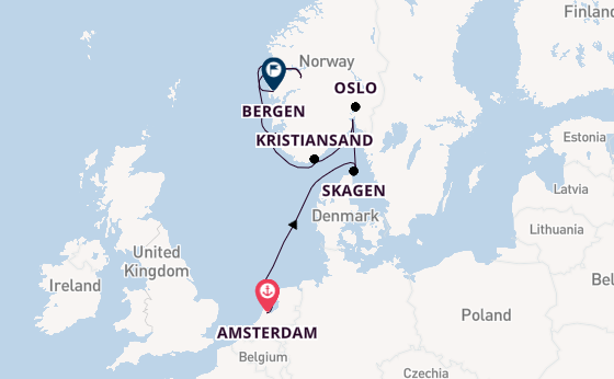 Norway from Amsterdam, Netherlands with the Viking Neptune