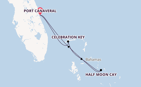 Caribbean vanaf Port Canaveral, Verenigde Staten met de Carnival Glory