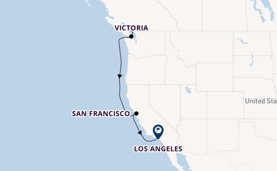 USA West Coast from Vancouver, Canada with the Celebrity Summit