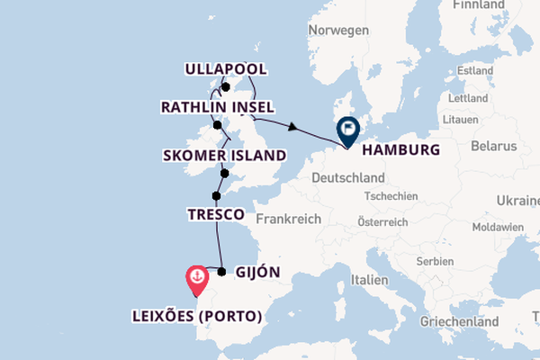 Britische Inseln ab Leixões (Porto), Portugal auf der HANSEATIC nature