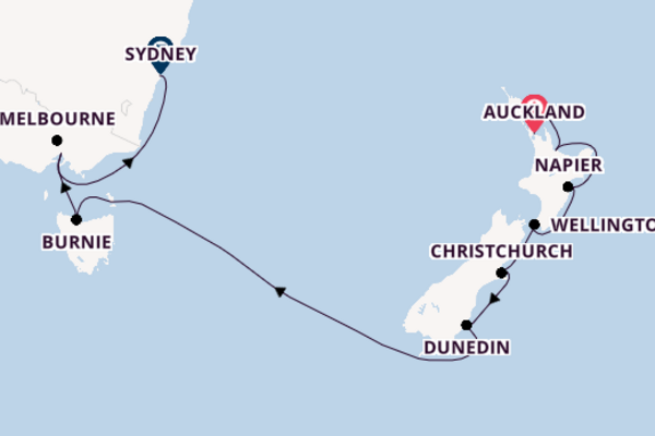 Australië en Nieuw-Zeeland vanaf Auckland, Nieuw-Zeeland met de Seven Seas Explorer