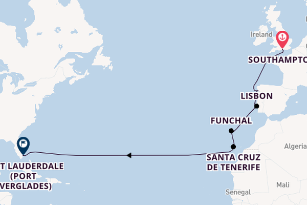 Luxury Spain & Portugal Transatlantic Voyage with America's Legendary Music Cities