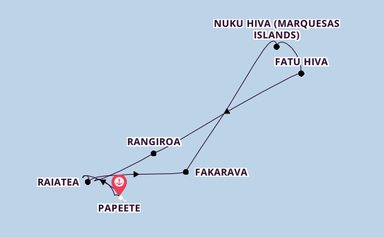 French Polynesia from Papeete, Tahiti, French Polynesia with the Silver Whisper