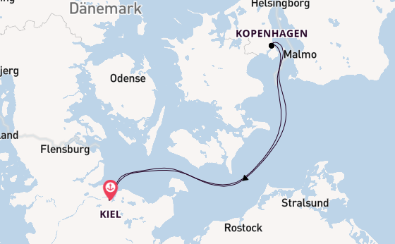 Ostsee ab Kiel, Deutschland auf der Mein Schiff Relax